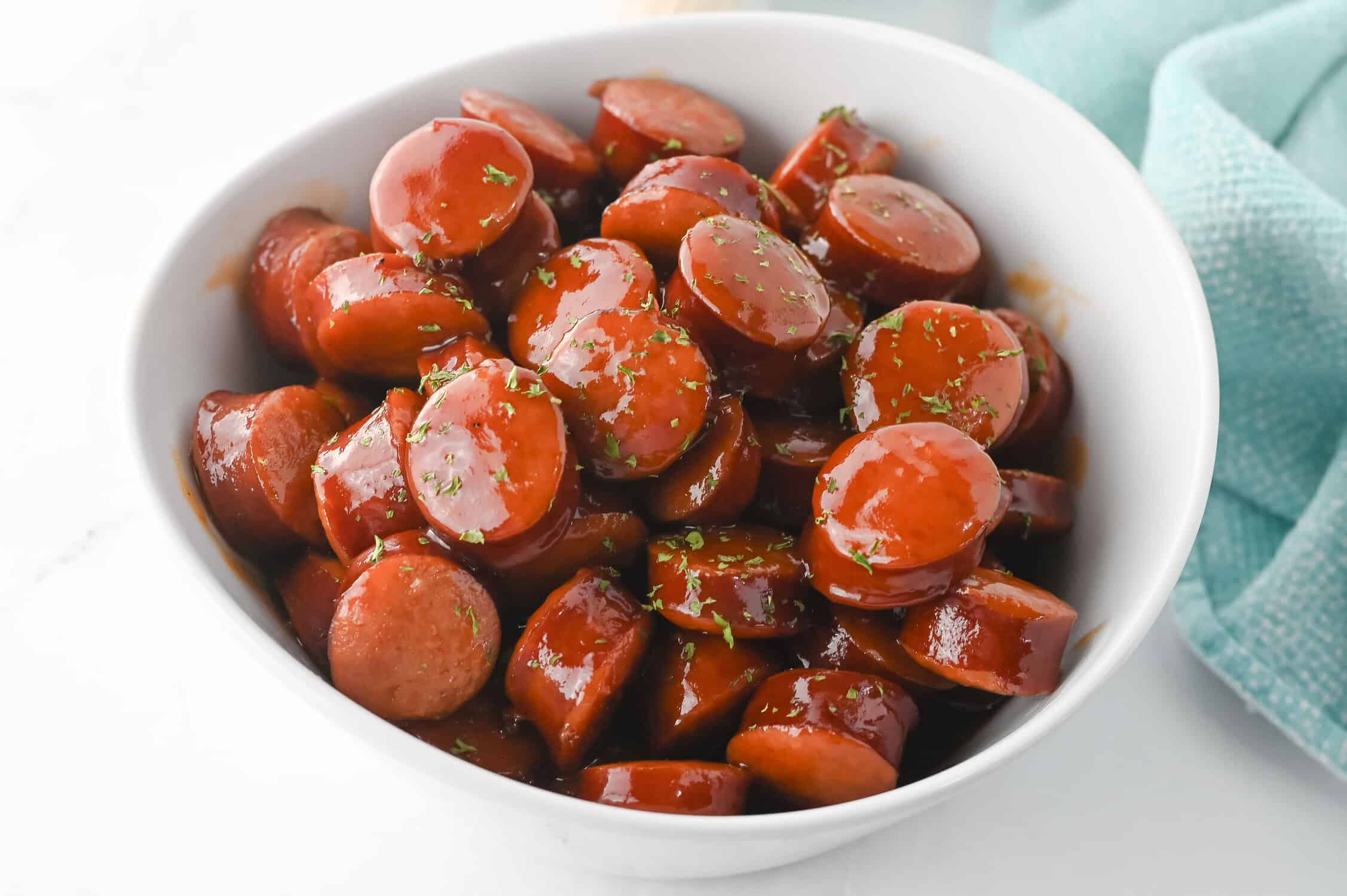 slow cooker kielbasa bites