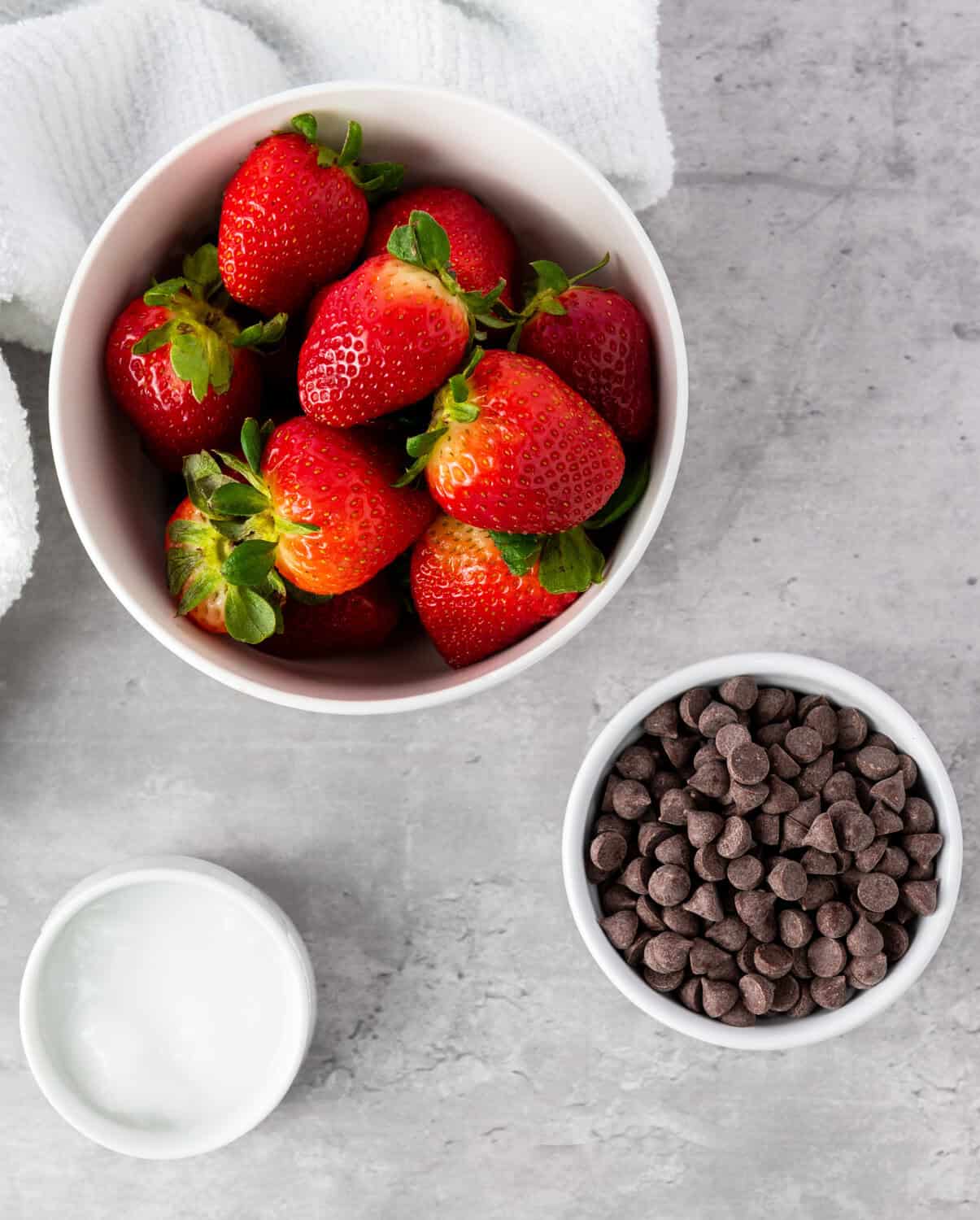ingredients for Chocolate Covered Strawberries
