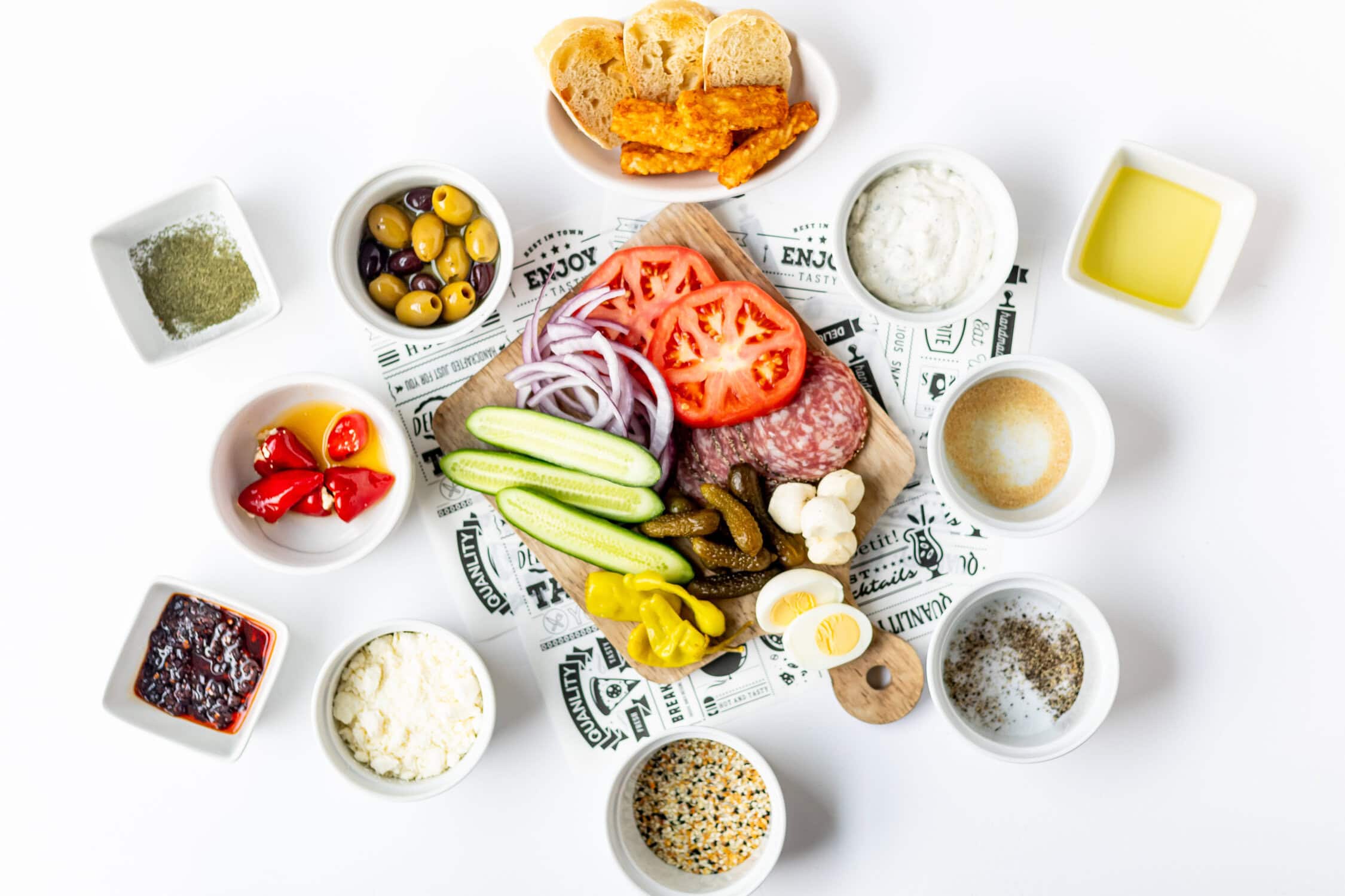 Savory Girl Snack Plate Ingredients