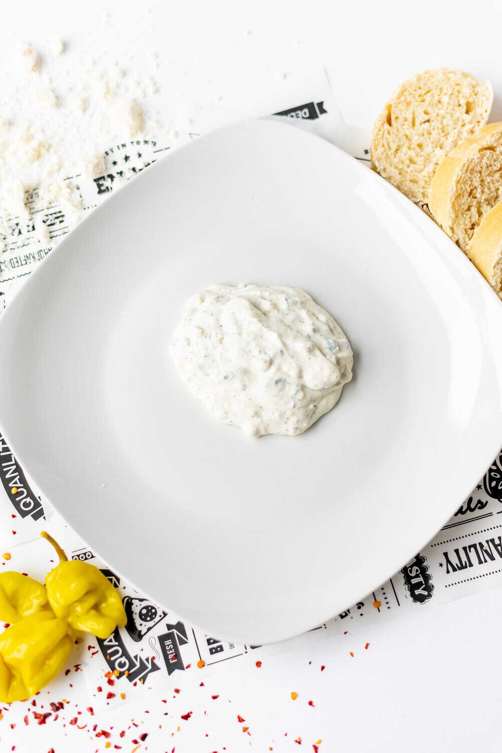 Tzatziki Dip on a plate