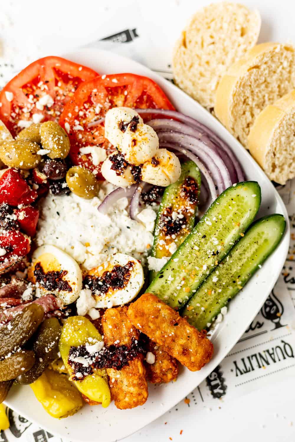 savory girl snack plate