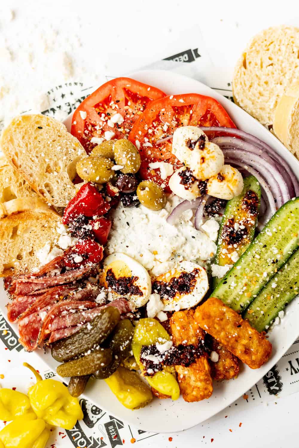 savory girl snack plate