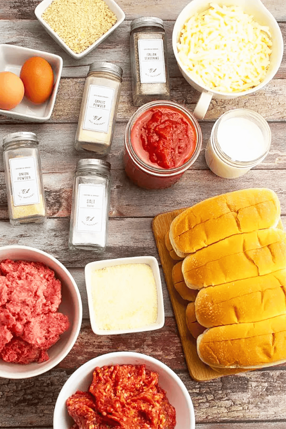 ingredients for meatballs subs