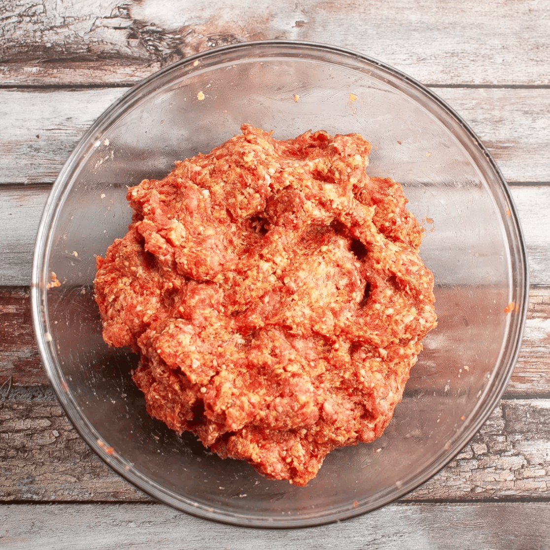 ground meats mixed together