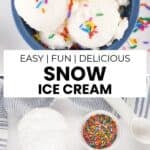 snow ice cream recipe