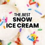 snow ice cream recipe