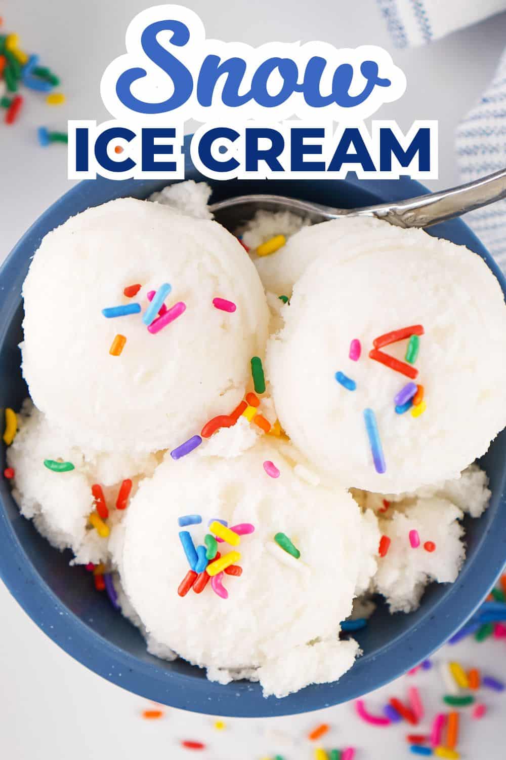 snow ice cream recipe