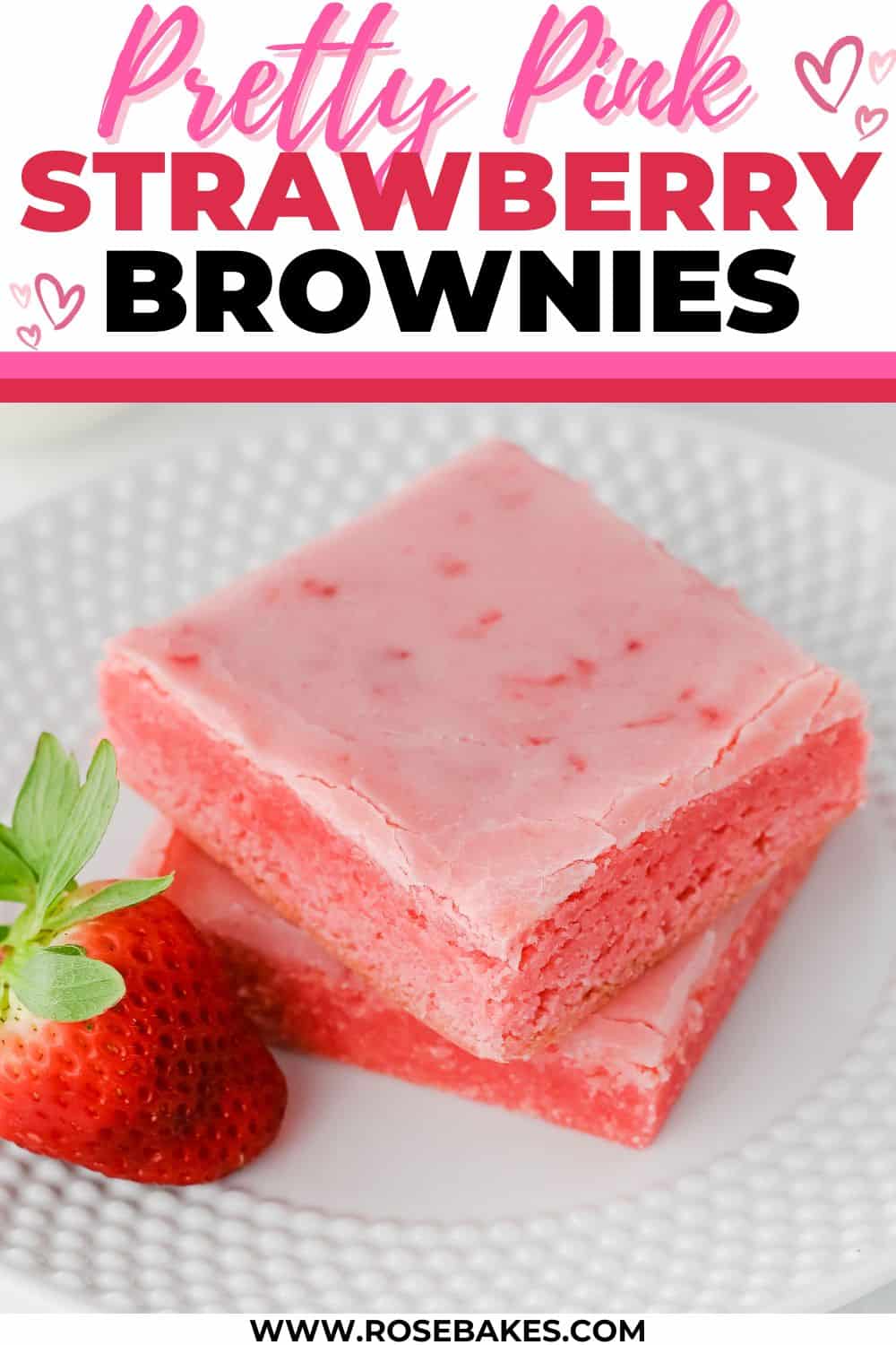 strawberry brownies
