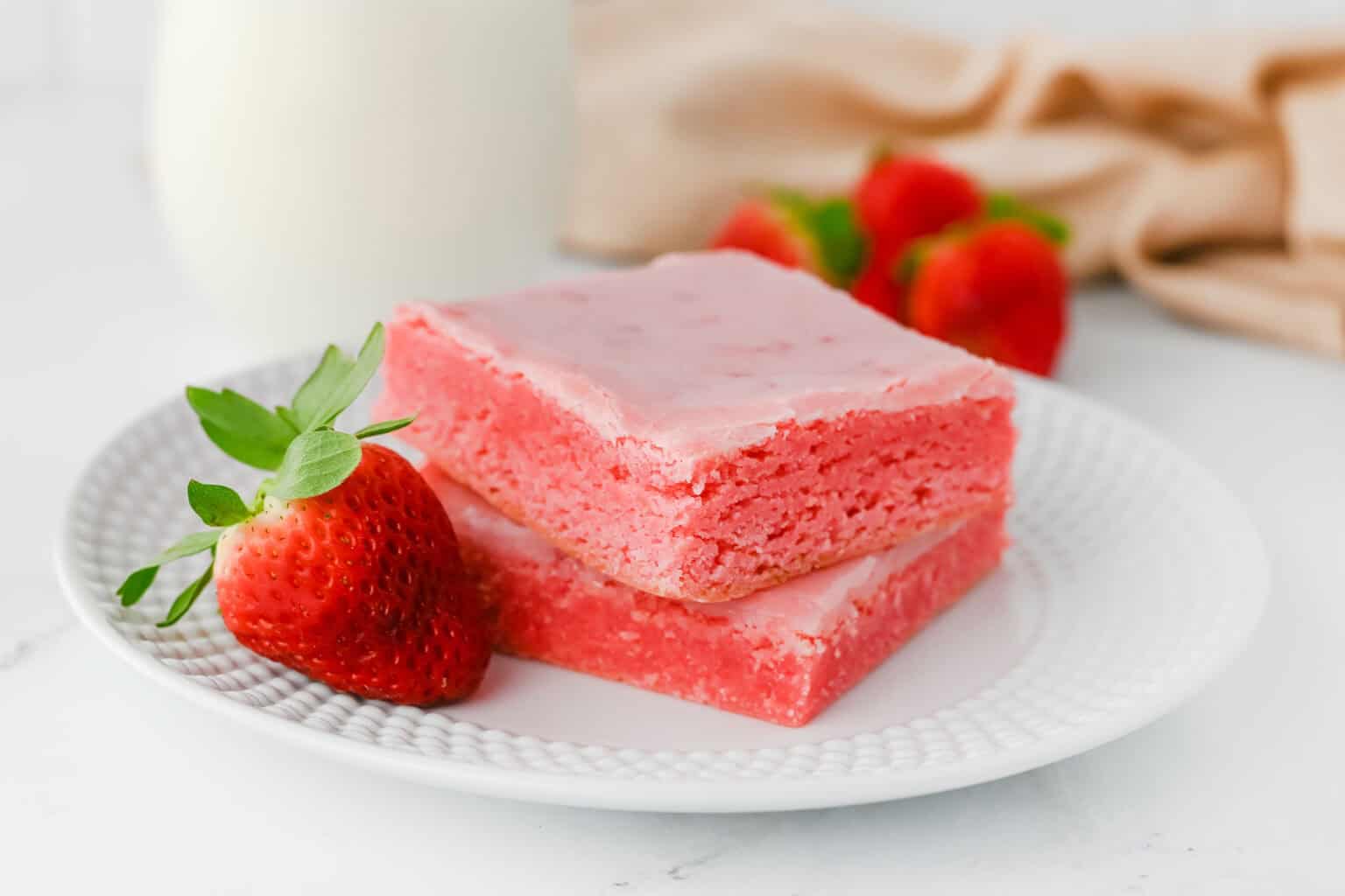 strawberry brownies