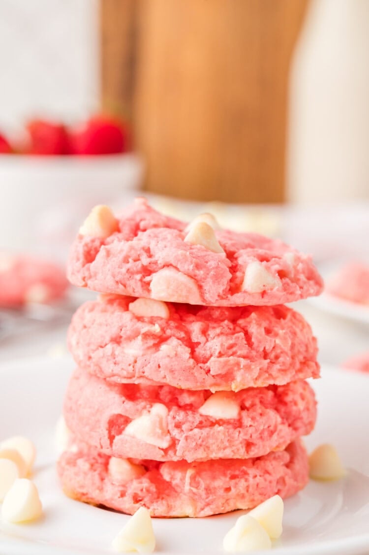strawberry cake mix cookies