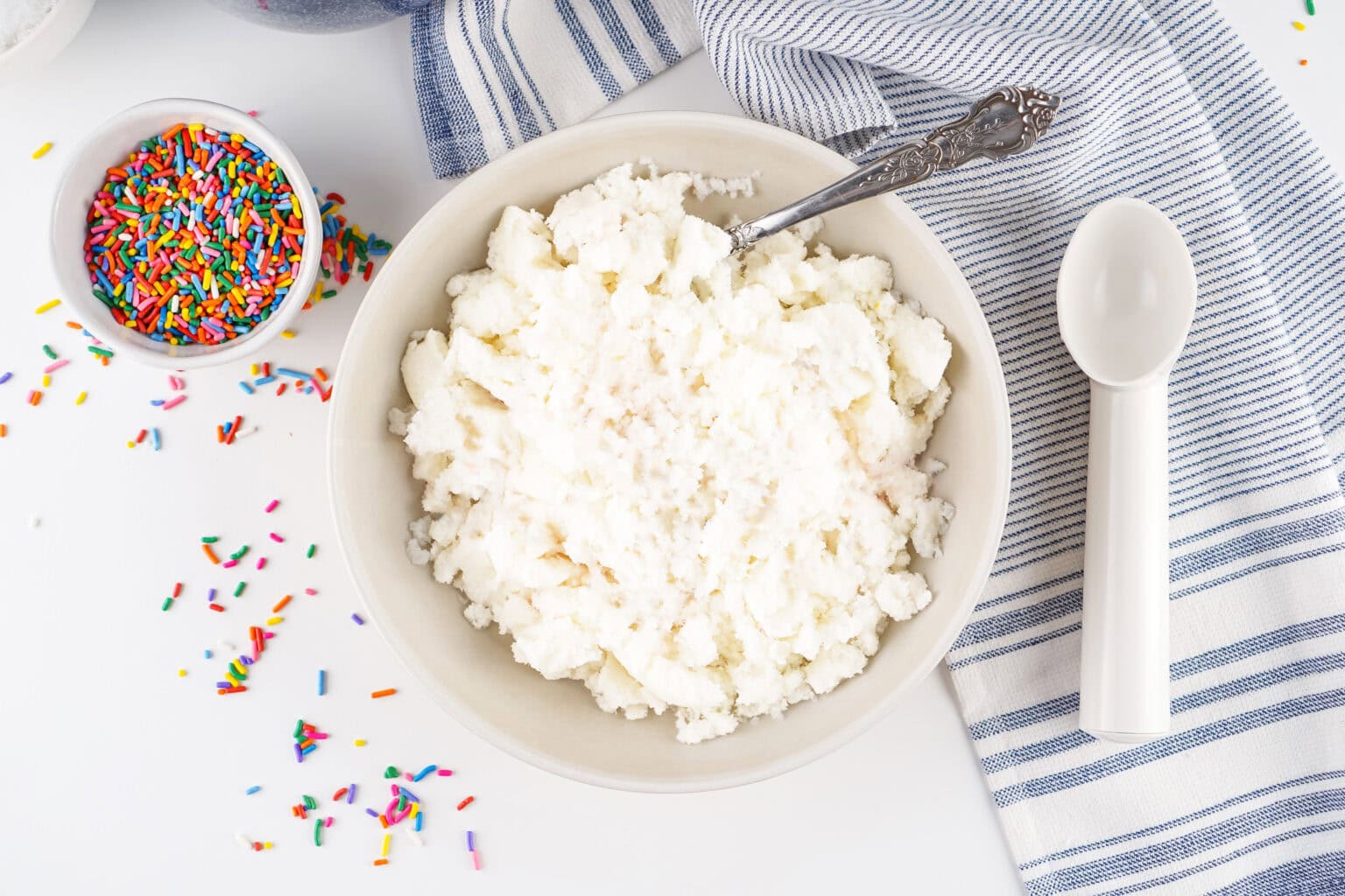 snow ice cream mixed up