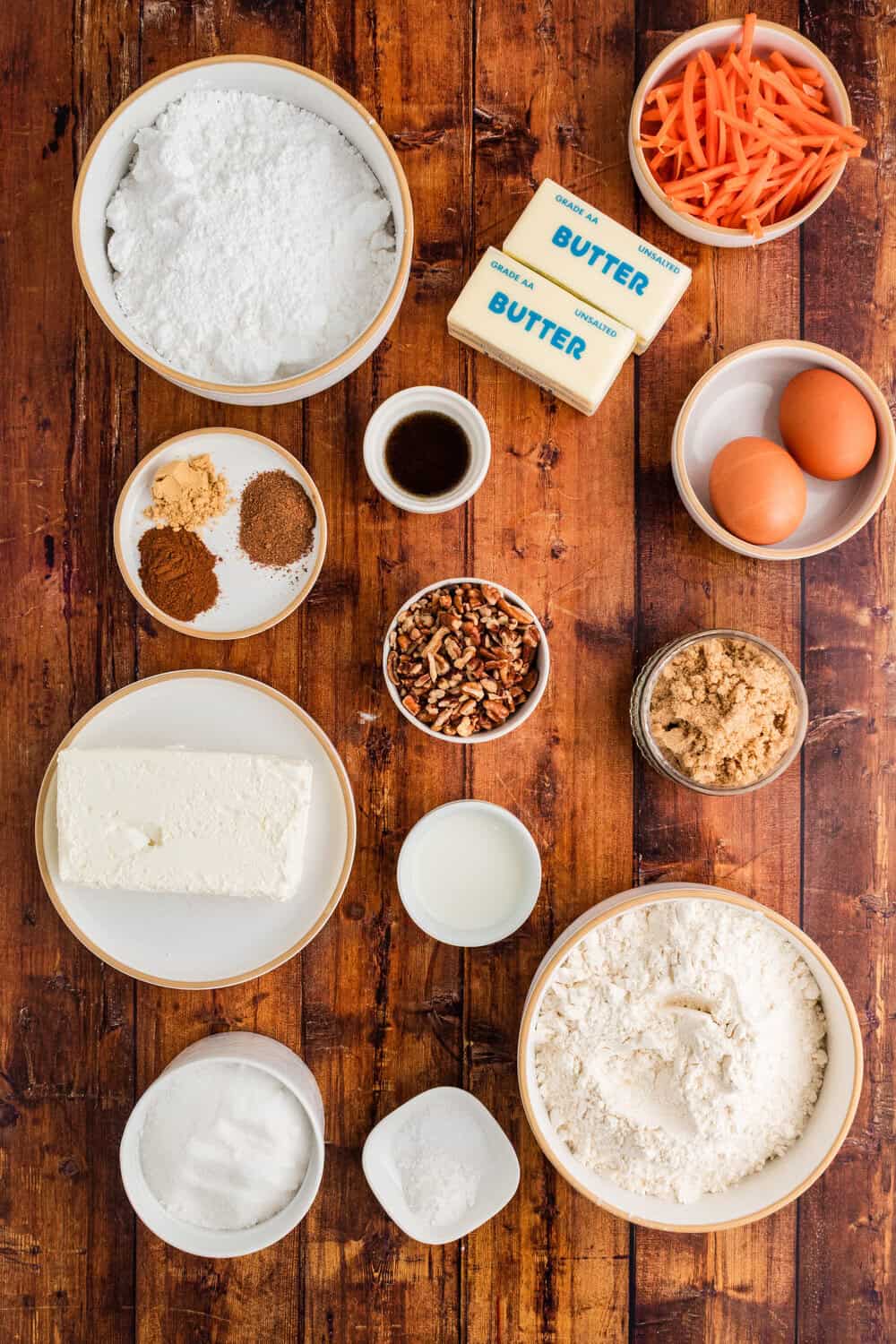 carrot cake cookie ingredients