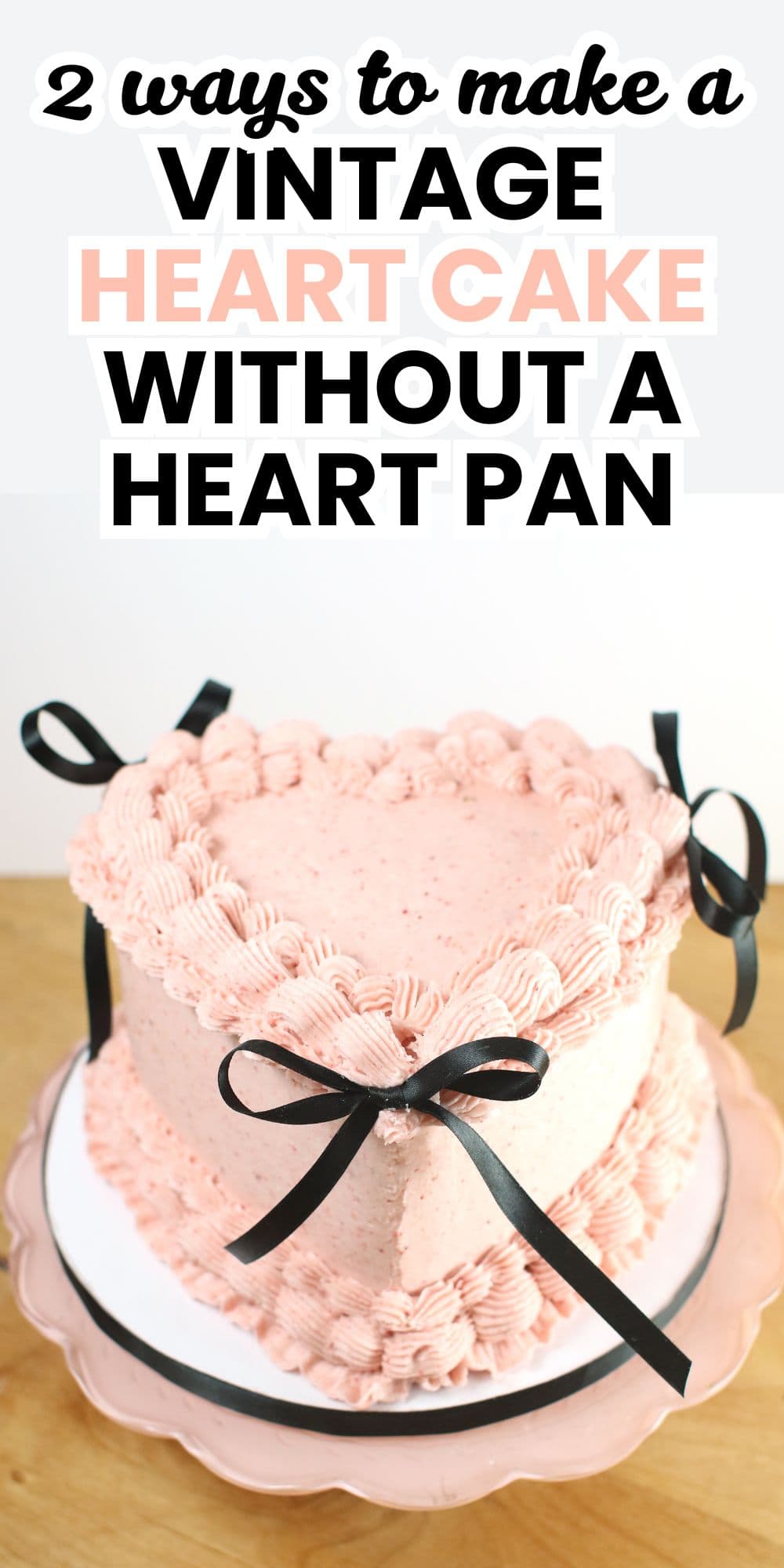 vintage heart cake