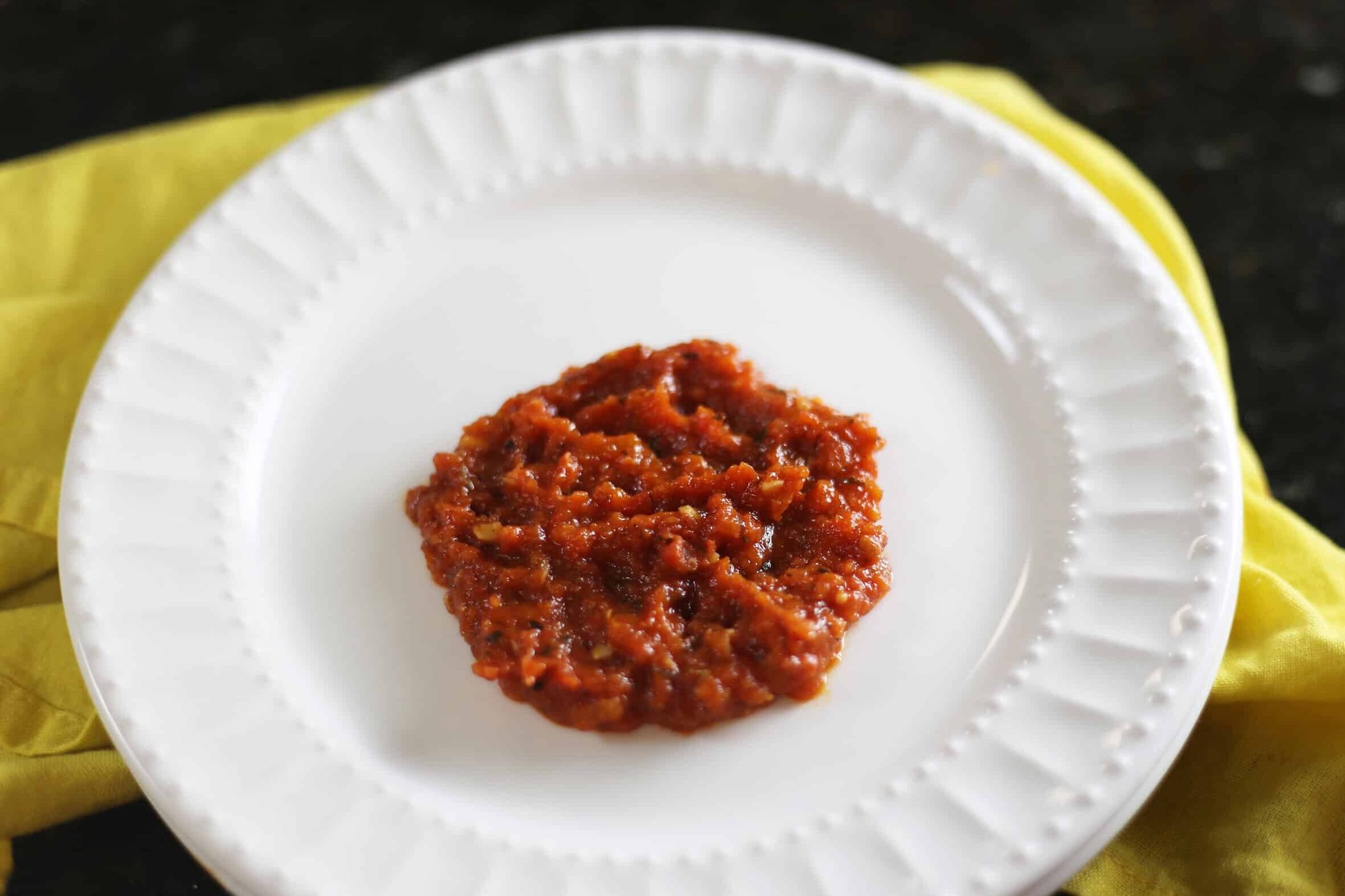 marinara on a plate