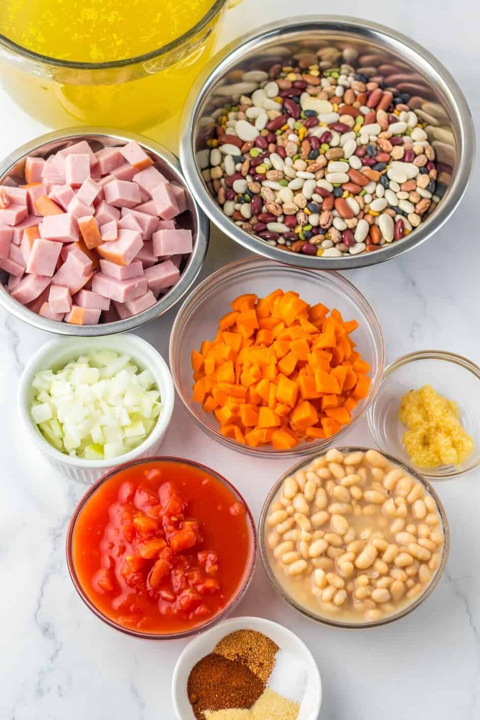 15 bean soup with ham ingredients