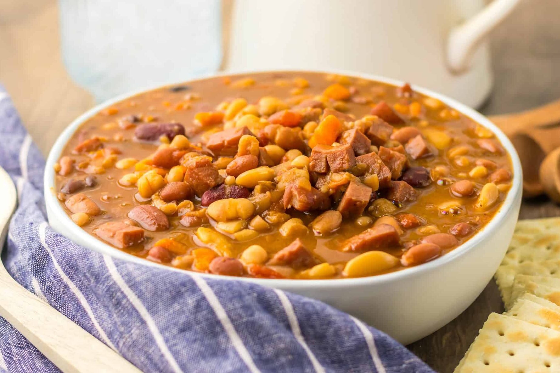 Slow Cooker 15 Bean and Ham Soup