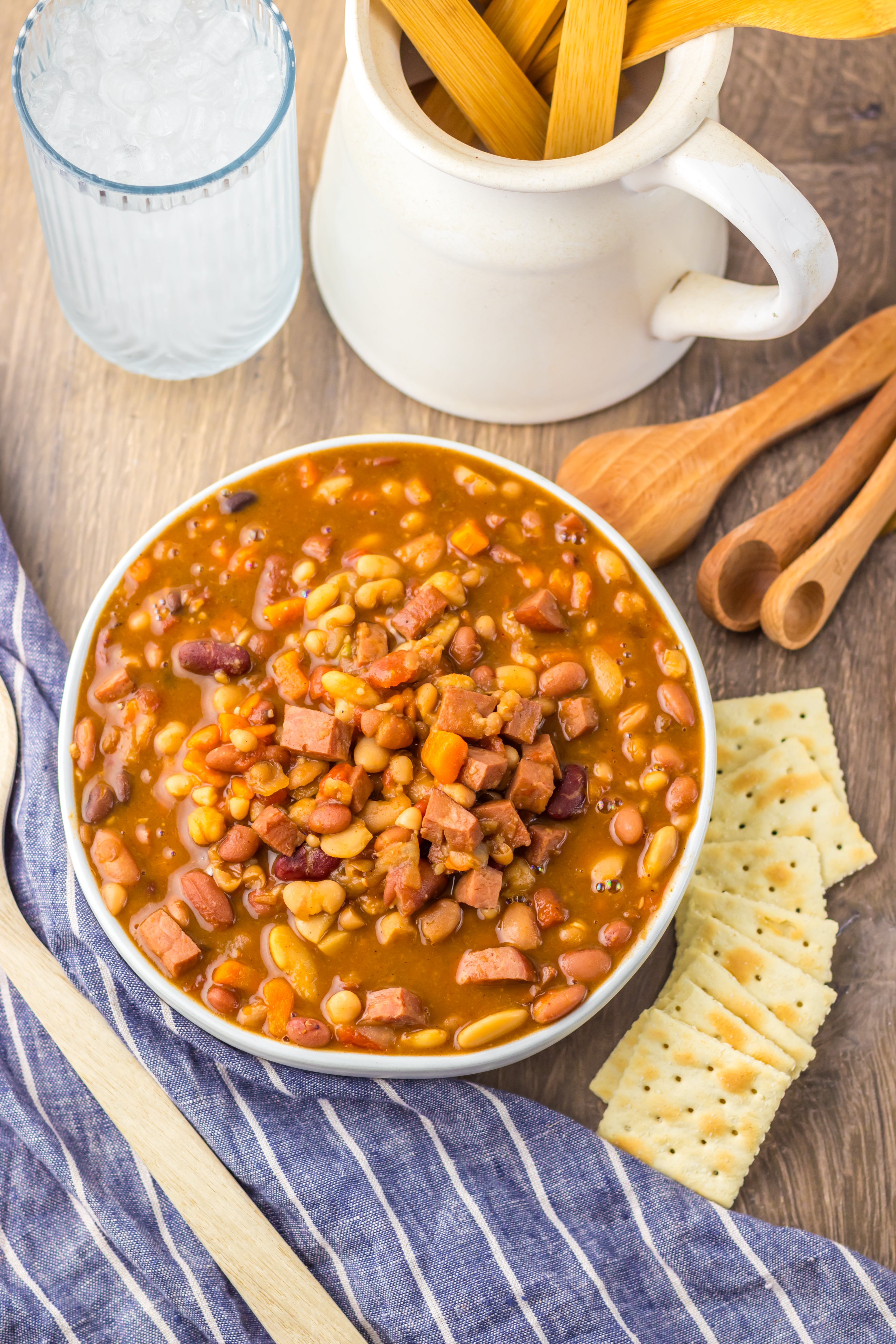 Slow Cooker 15 Bean and Ham Soup