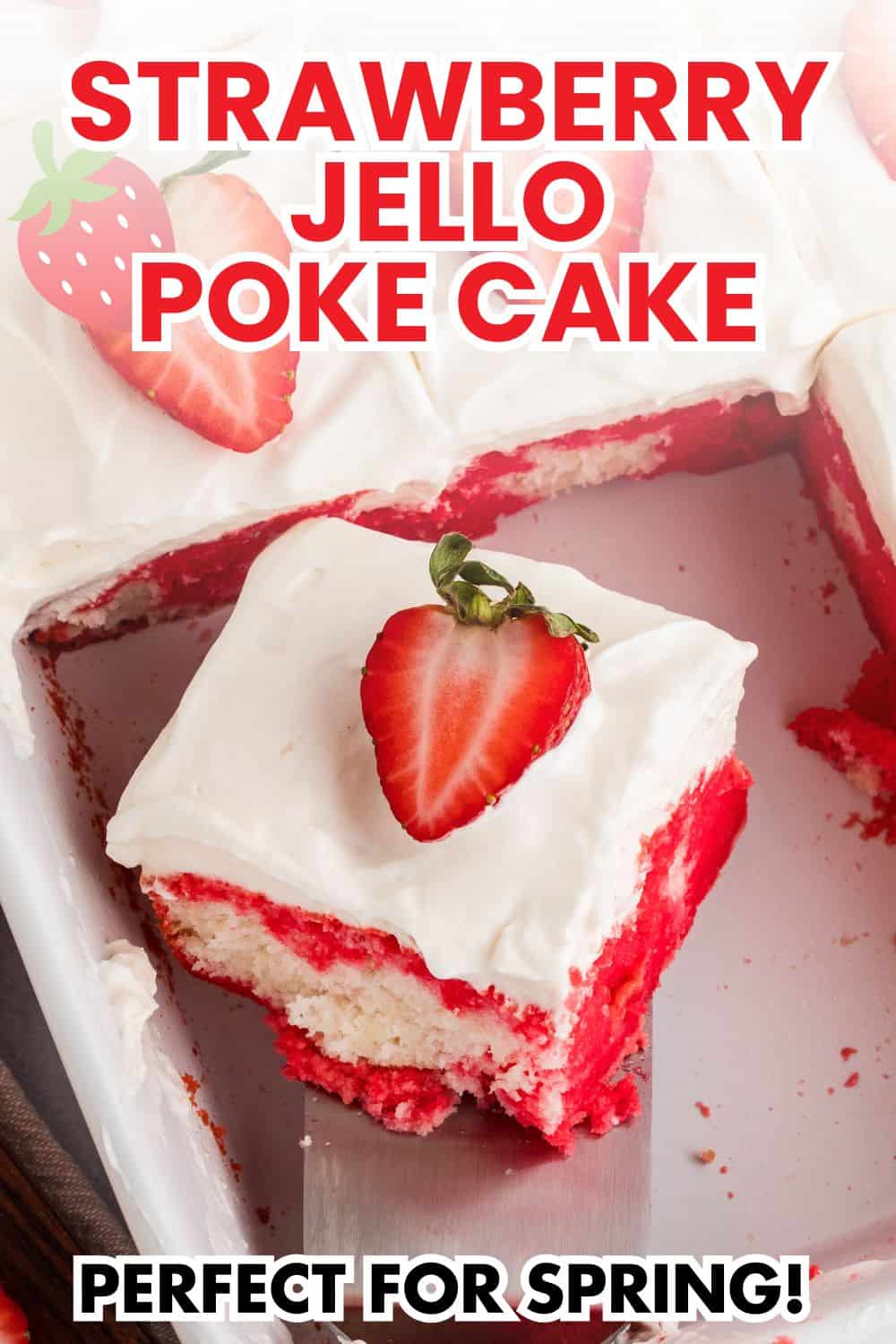 strawberry poke cake