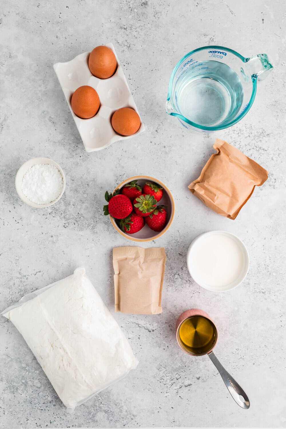 ingredients for strawberry poke cake 