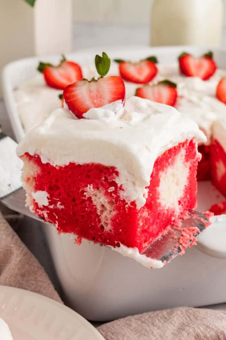 strawberry poke cake