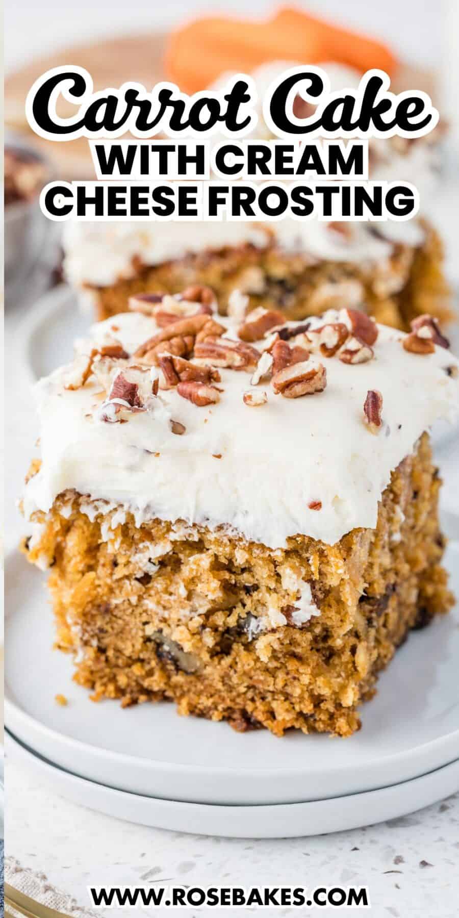 carrot cake with cream cheese frosting