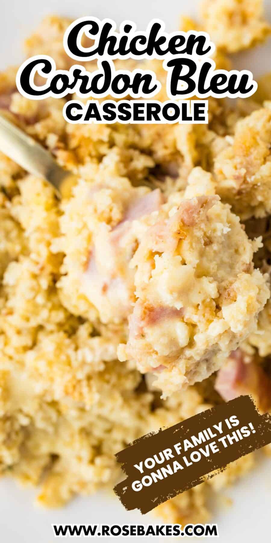 chicken cordon bleu casserole
