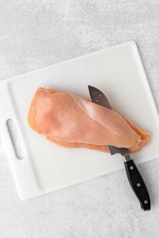 cutting chicken breasts into cutlets or tenders