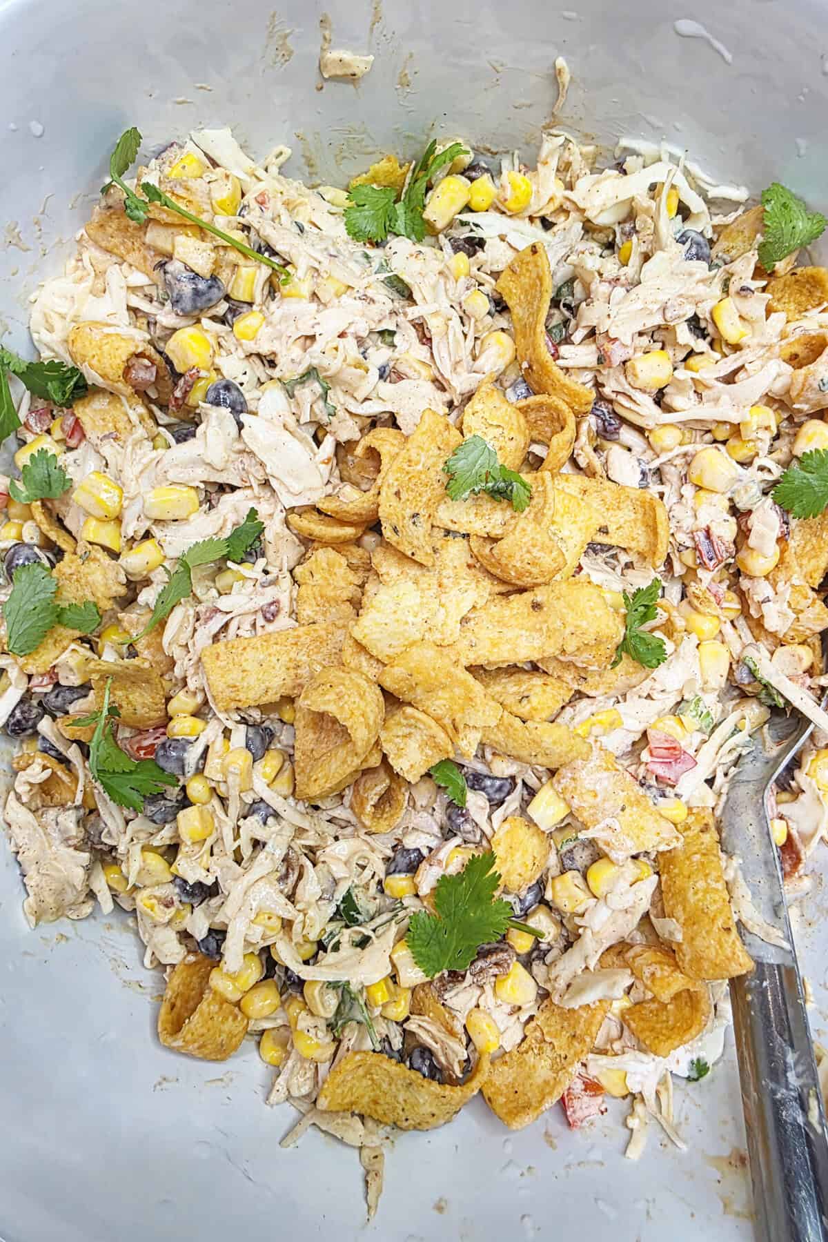 cowboy coleslaw in a bowl