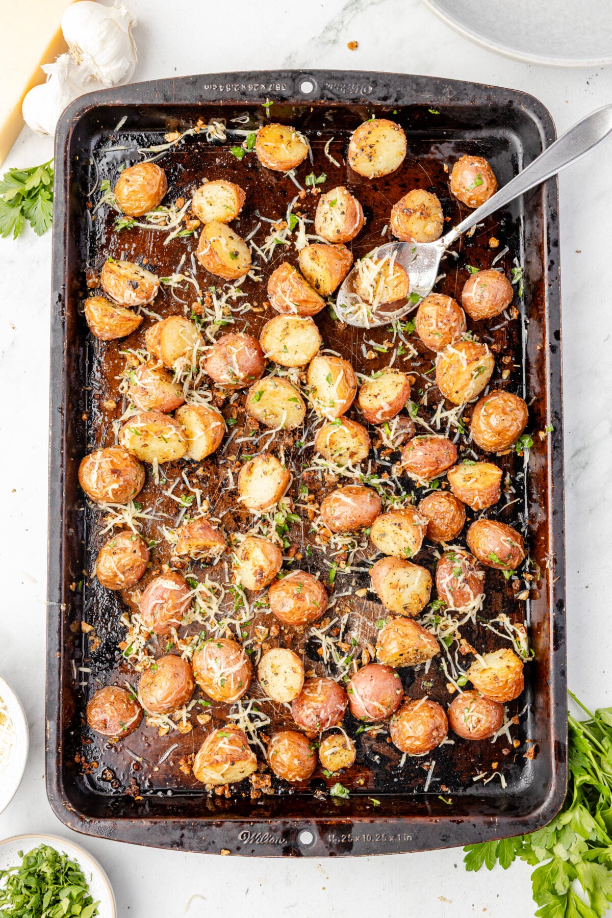 garlic parmesan potatoes