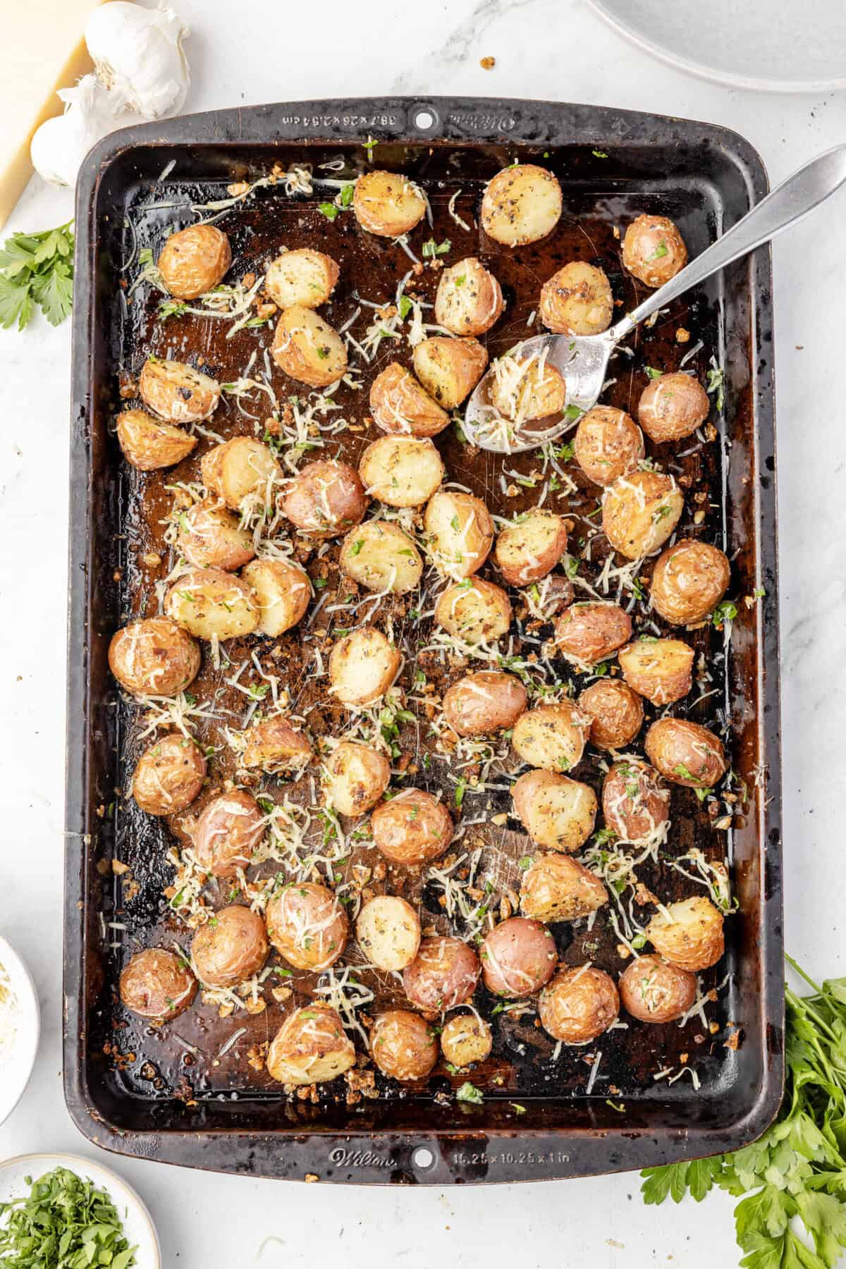garlic parmesan potatoes