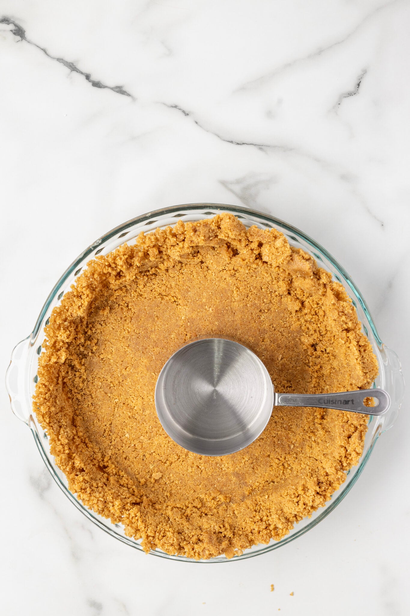 Homemade Graham Cracker Crust (Easy Pie Crust – Only 3 Ingredients!)