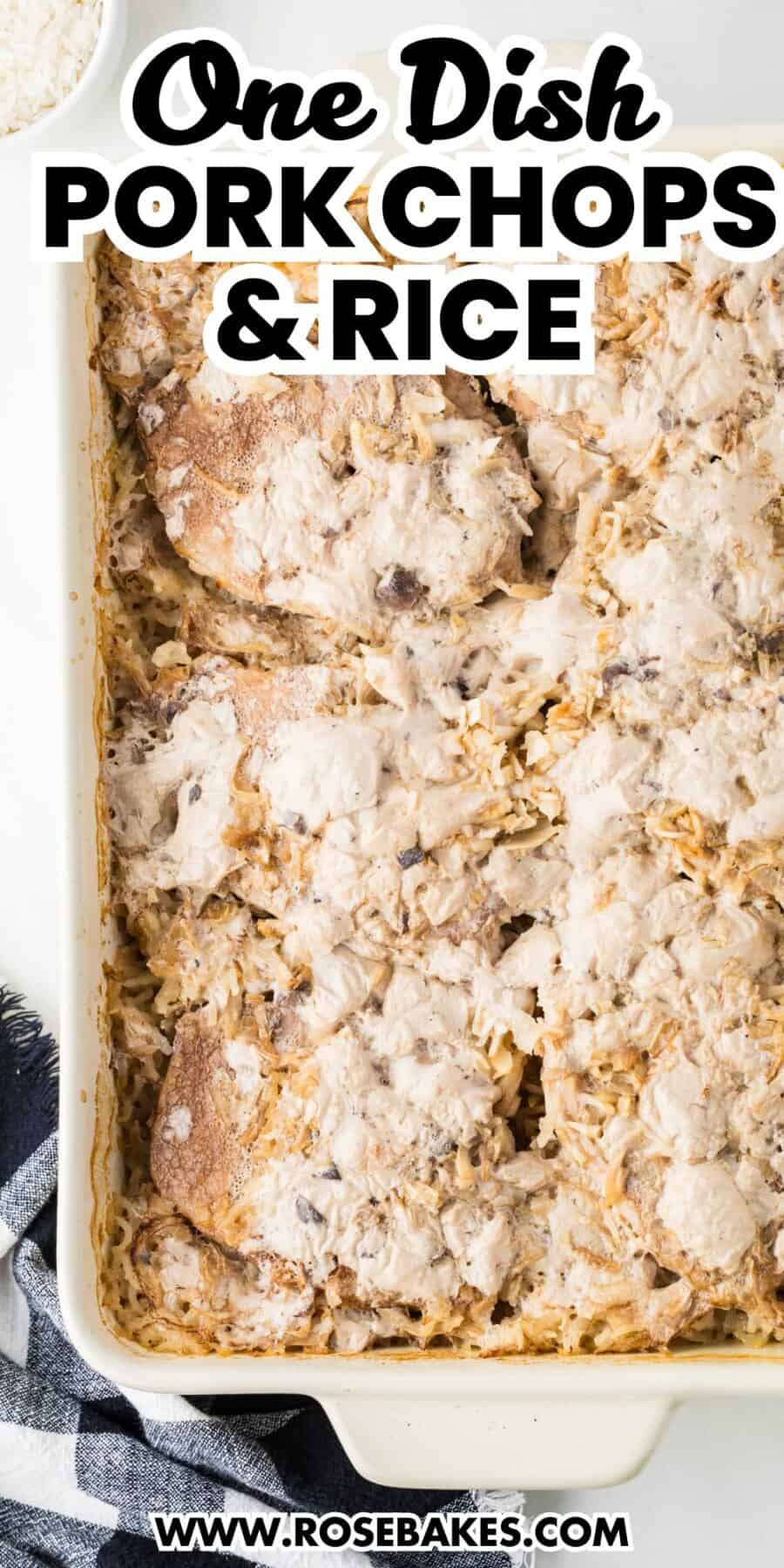 pork chops and rice
