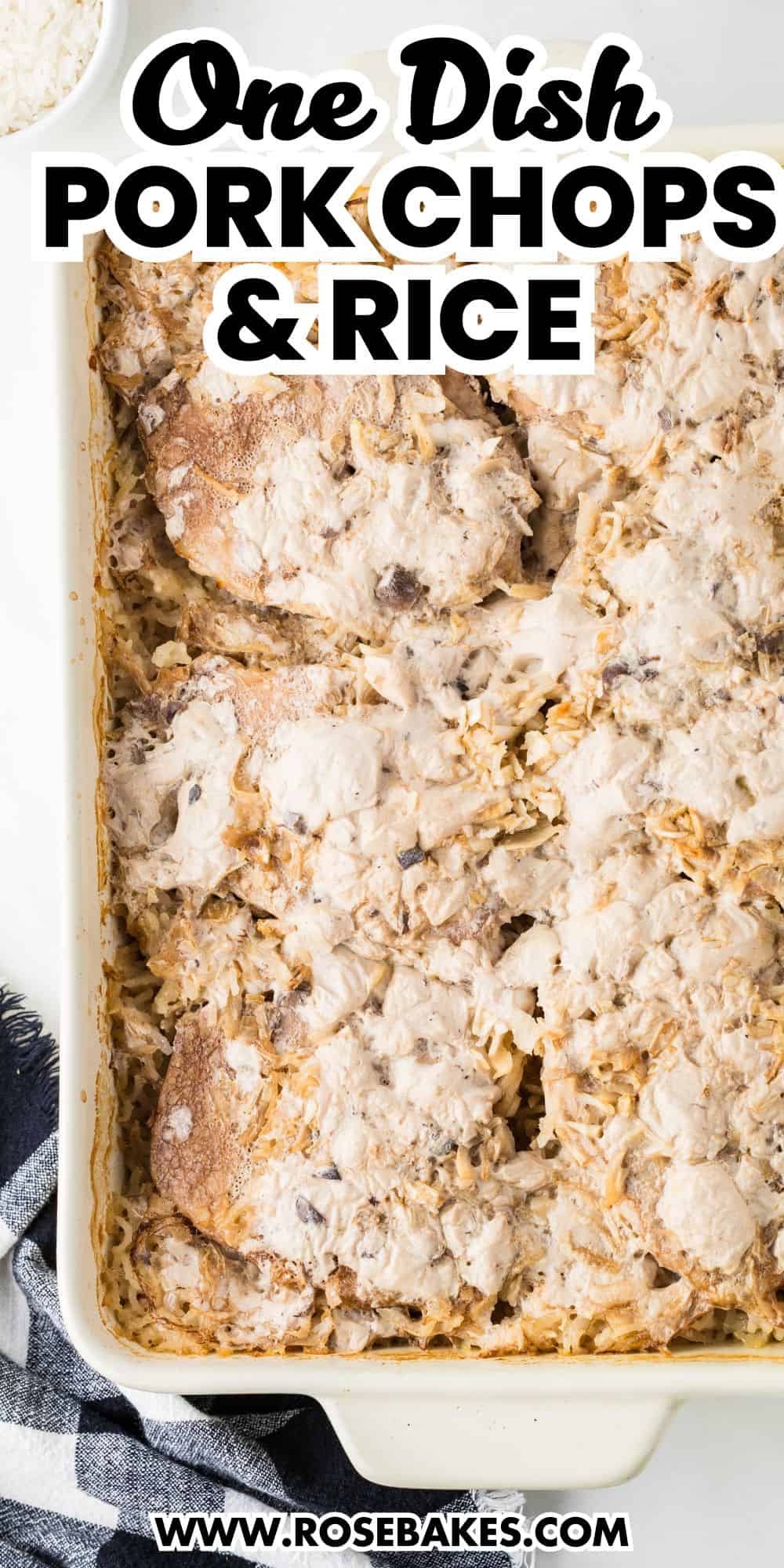 pork chops and rice