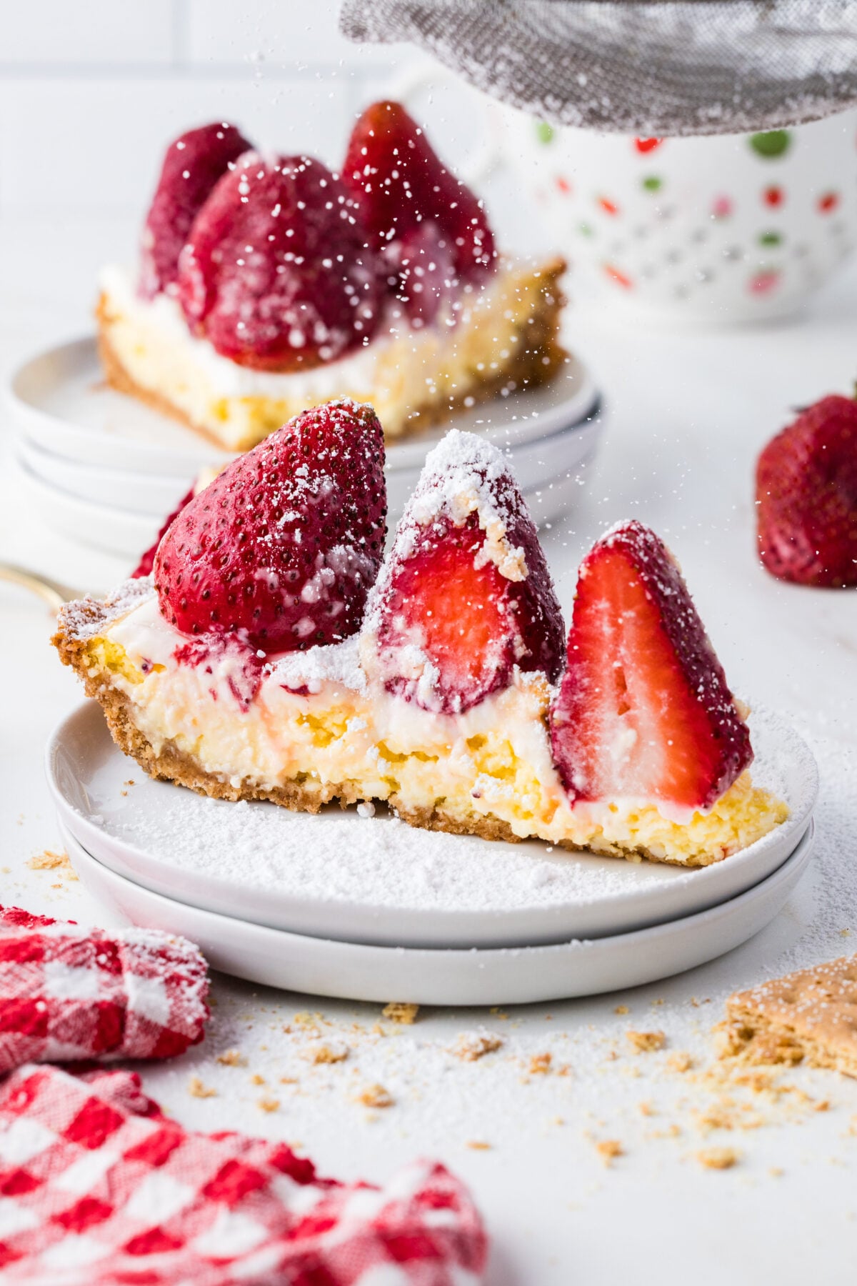 strawberry cheesecake pie