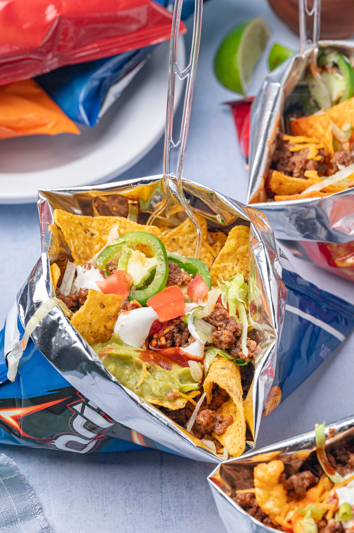 Walking Tacos with Cool Ranch Doritos