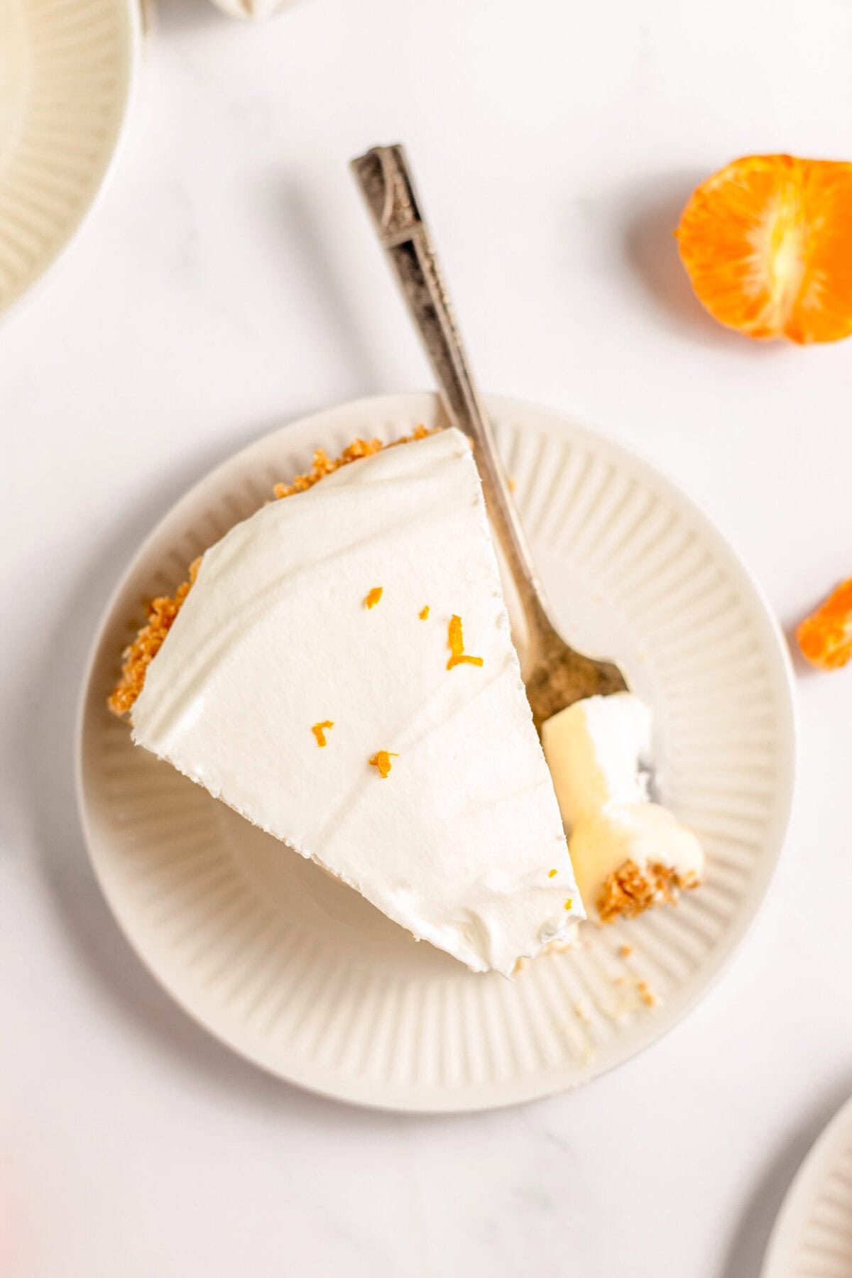 slice or orange pie
