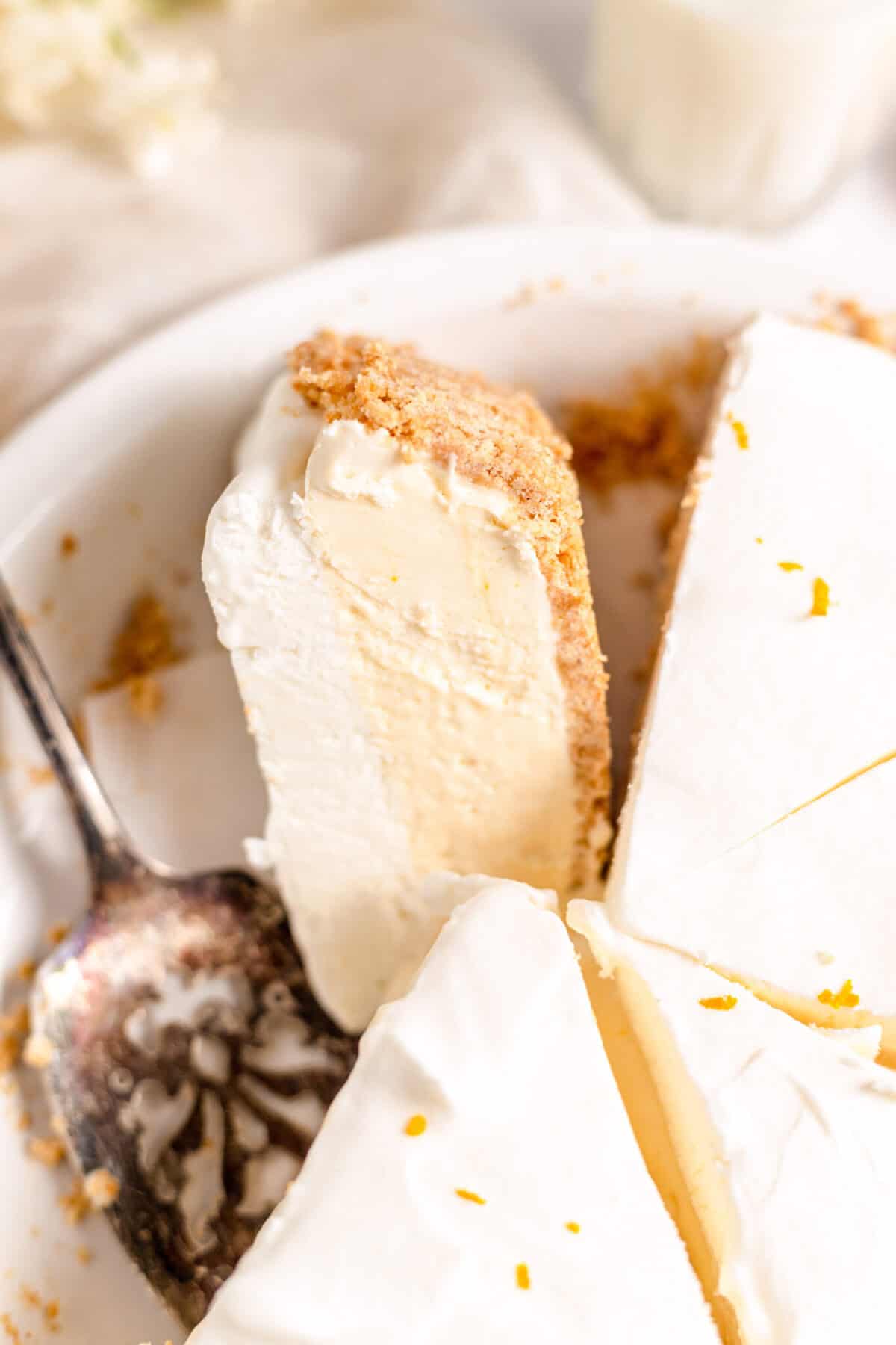 sliced orange pie