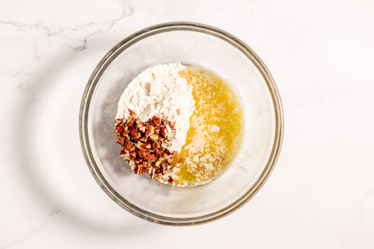 crust ingredients in a bowl