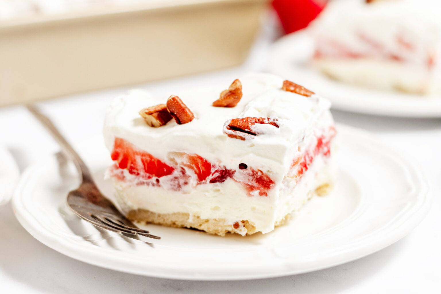 Strawberry Delight Recipe (Easy Layered Dessert with Fresh Strawberries)