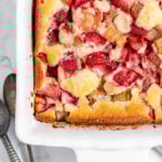 strawberry rhubarb cobbler