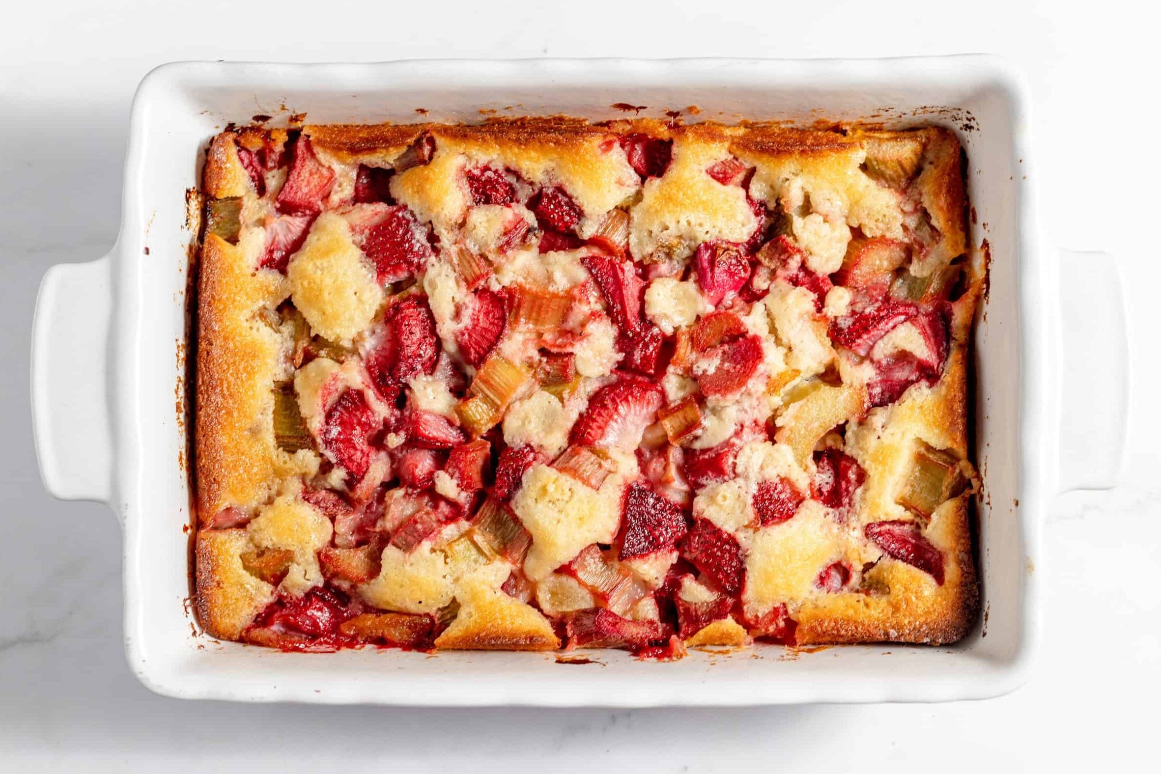 strawberry rhubarb cobbler