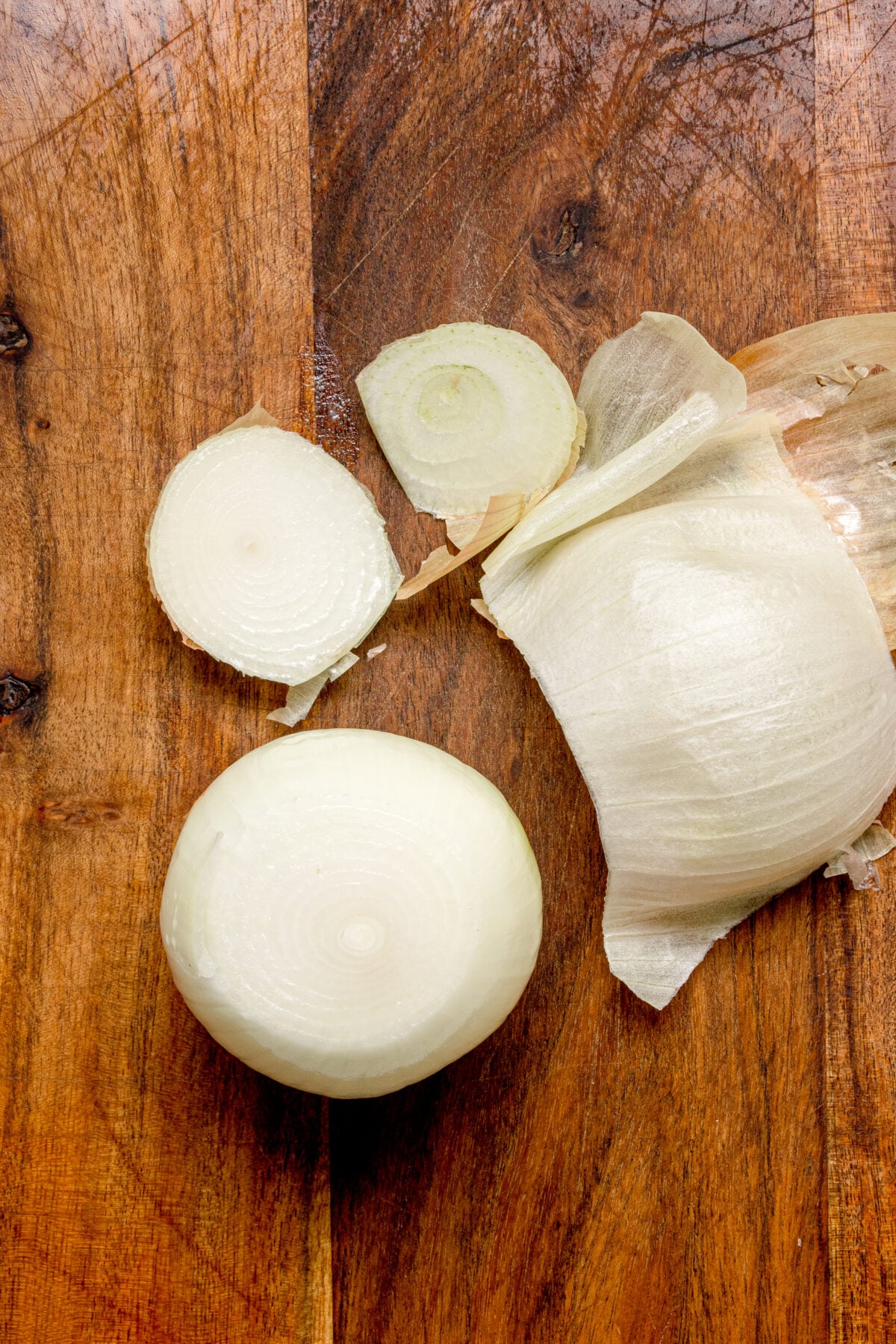 onion missing both ends and the outer layer