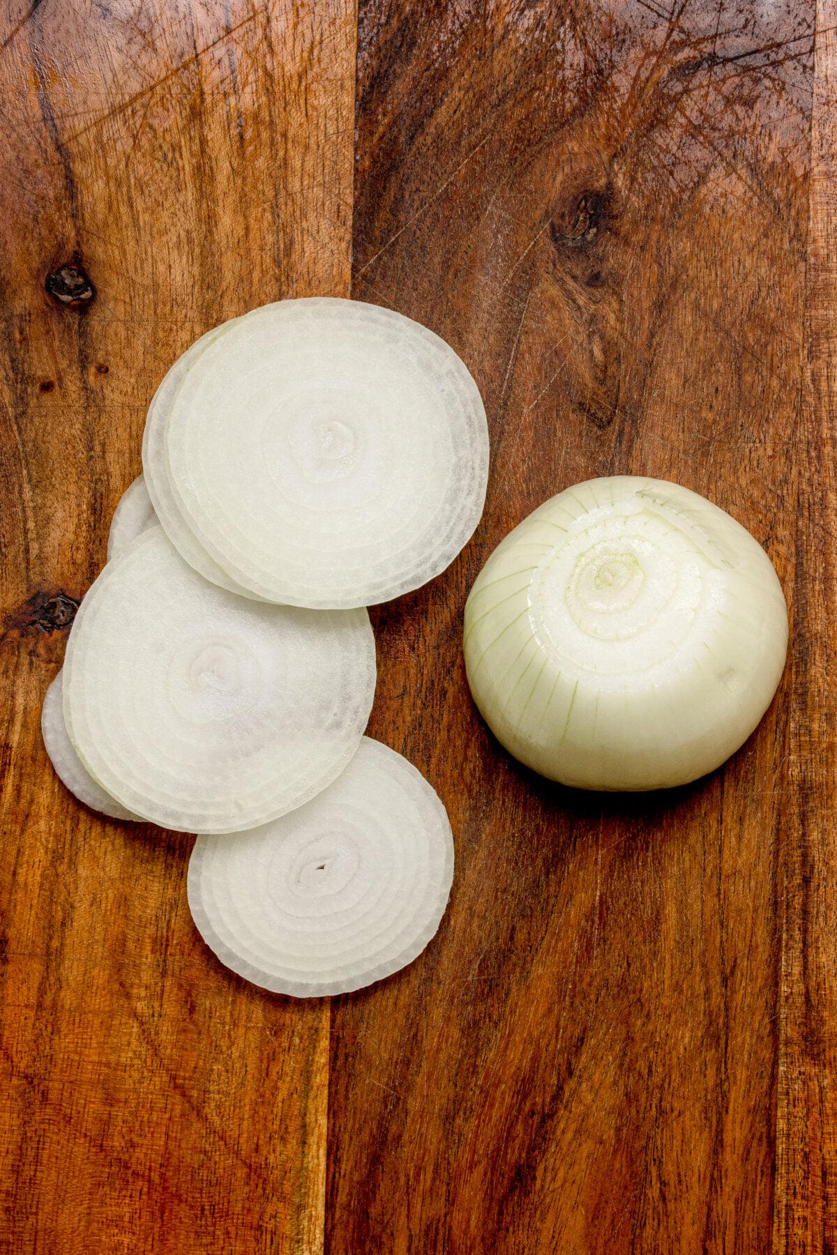 whole onion sliced in circles