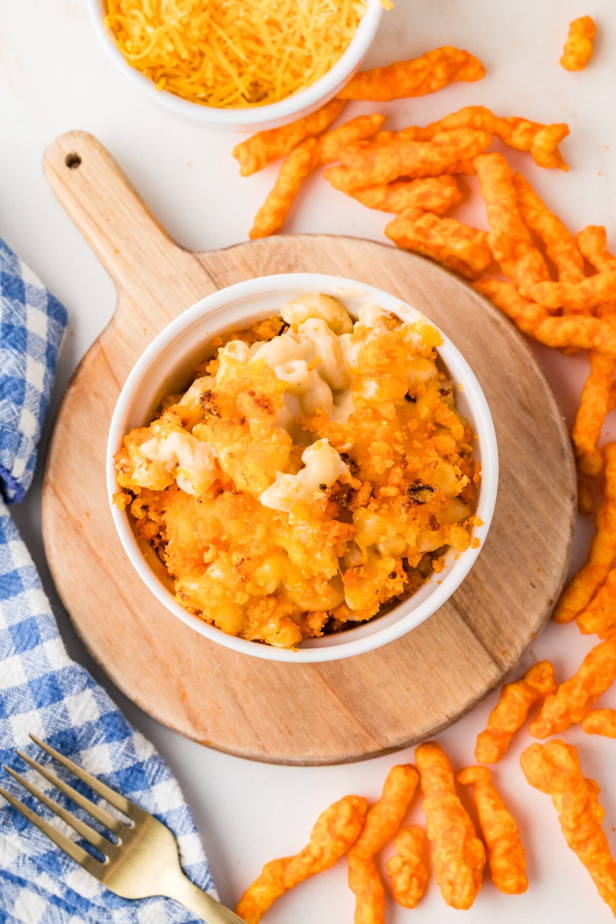 bowl of cheetos mac and cheese