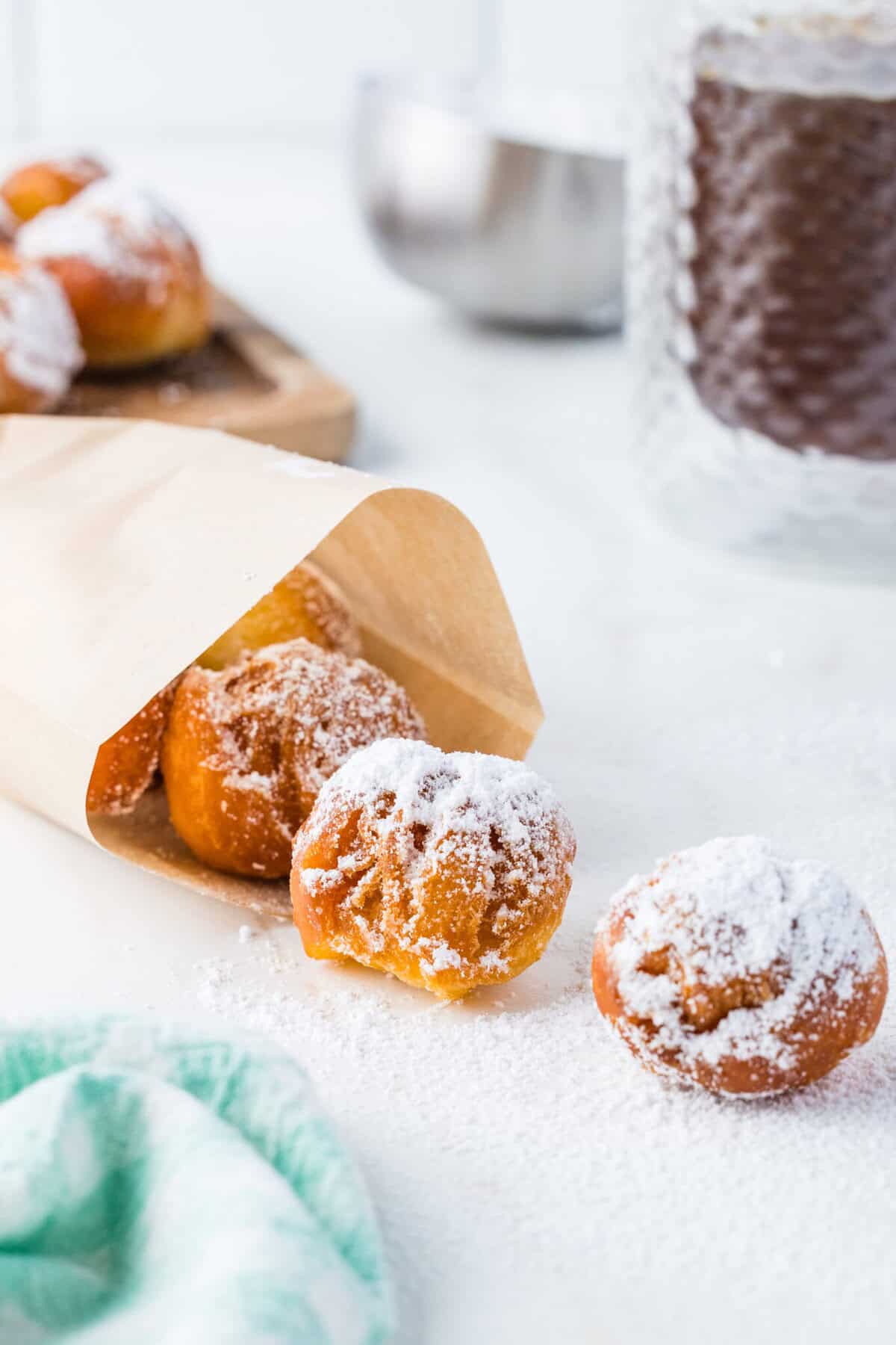 biscuit donut holes in a bag