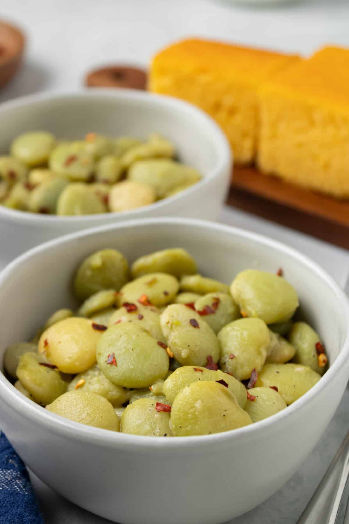 bowls of butter beans