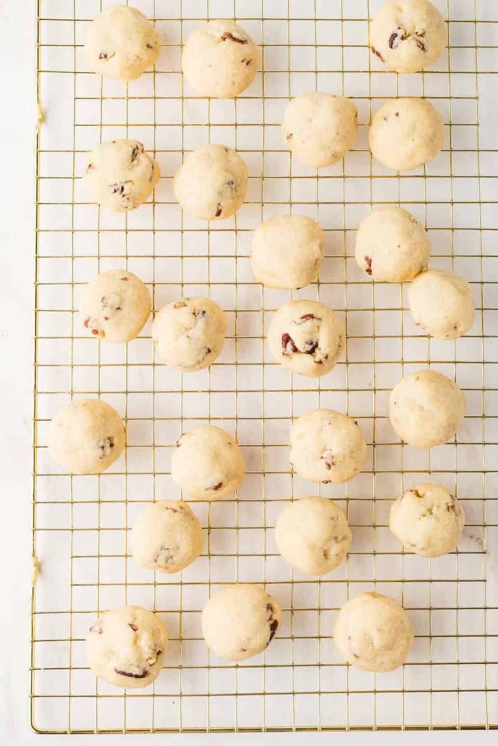 cookies on a wire rack