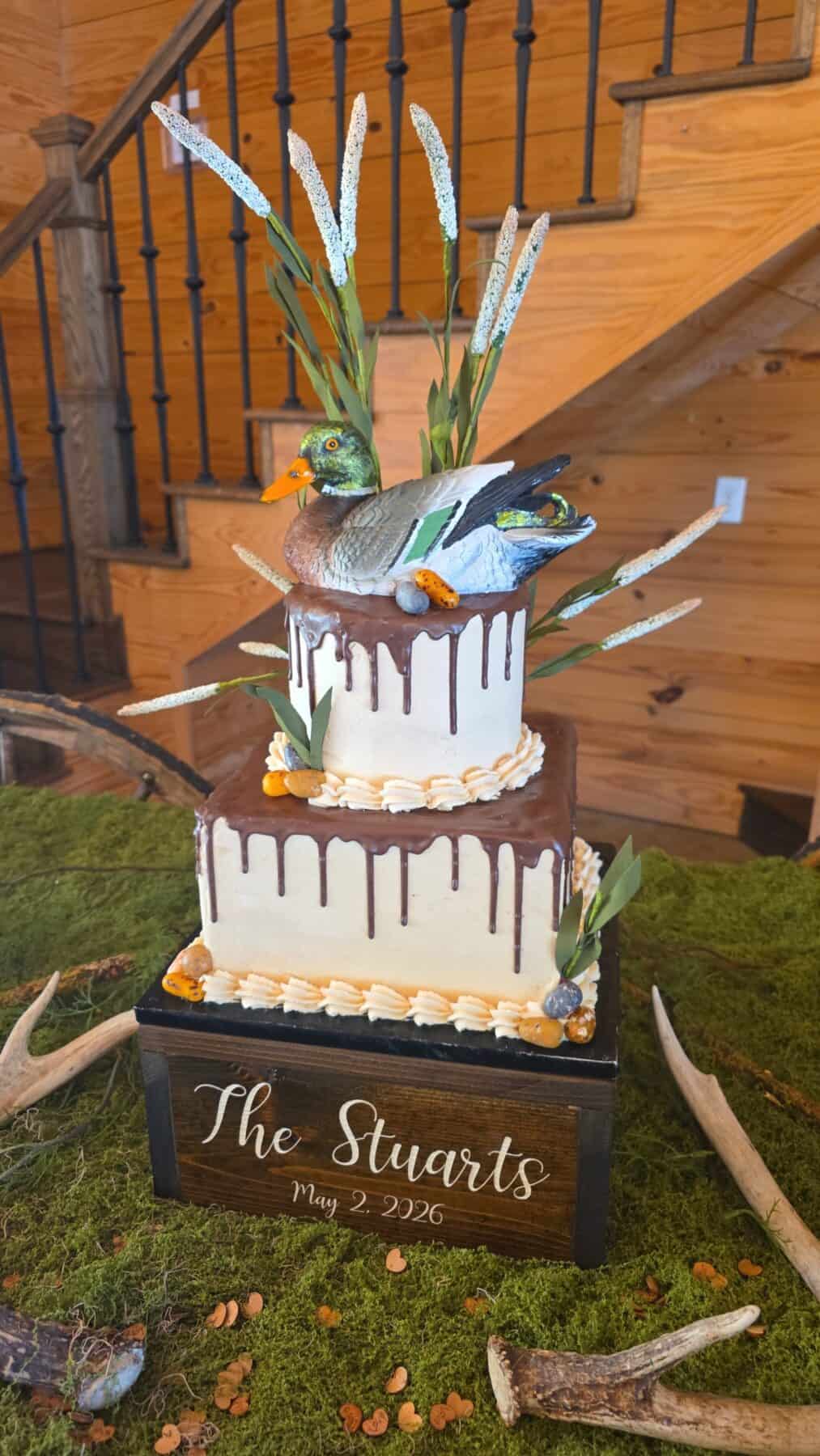 duck hunting groom's cake