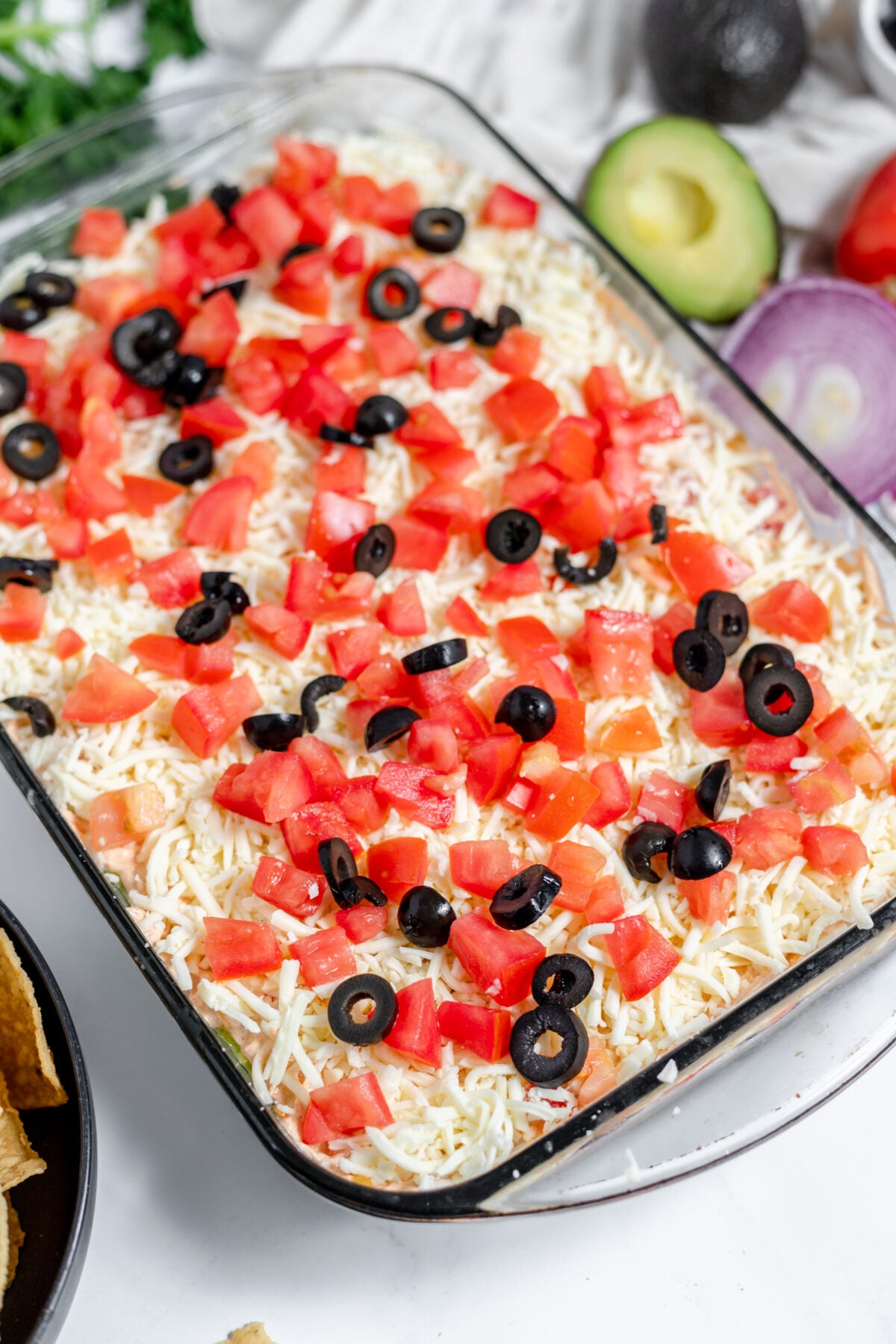 Easy 7 Layer Dip Recipe (Perfect 4th of July Dip!)