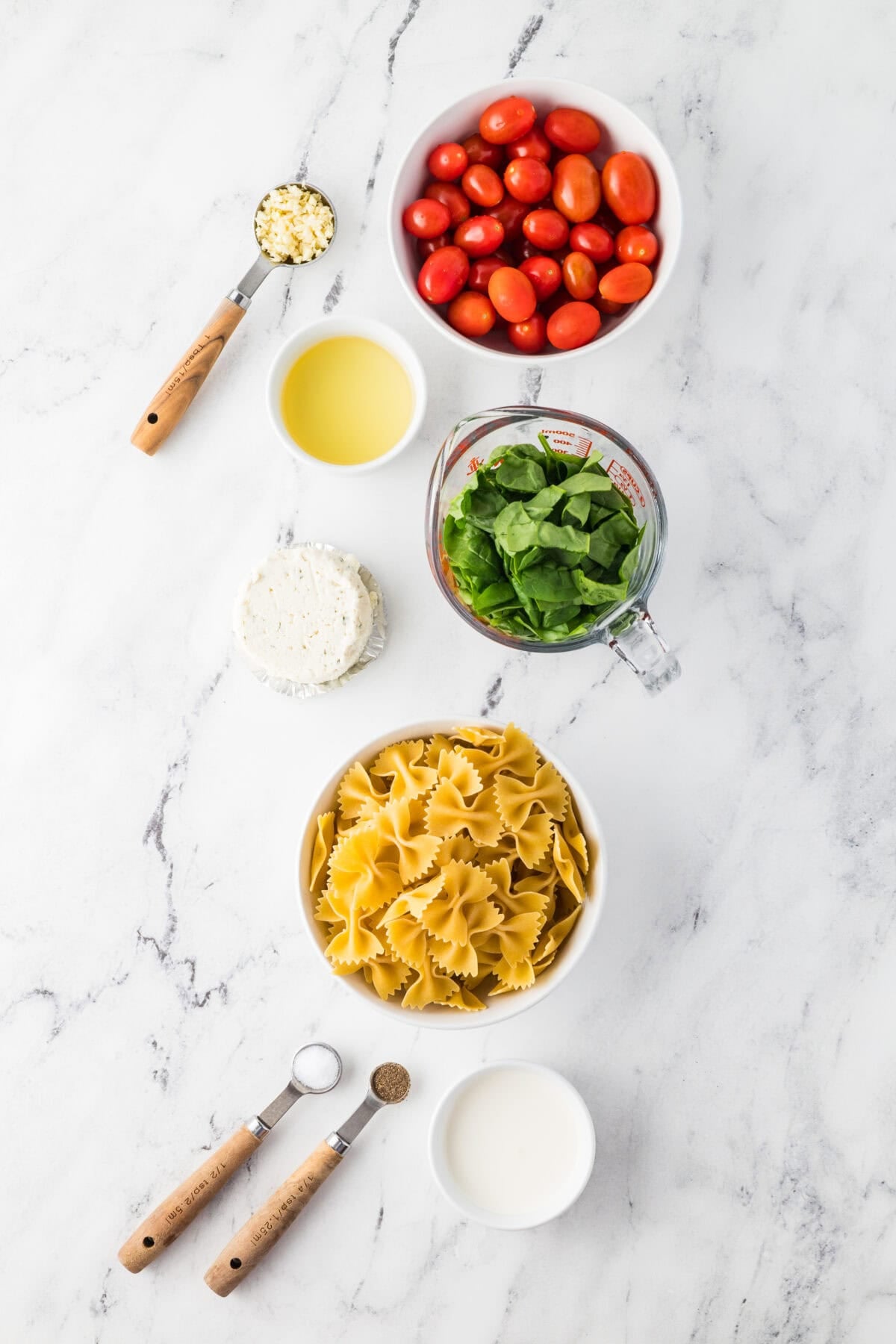 ingredients for boursin cheese pasta